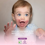 Little Freddie organic strawberry, blueberry & oats baby food pouch 100g, UK version