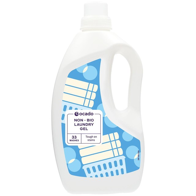 Ocado Non Bio Laundry Gel 33 Washes 1L, imported from the UK
