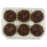 Emmas Country Cakes håndlagde muffins med dobbel sjokoladebit, 6 stk. per pakke