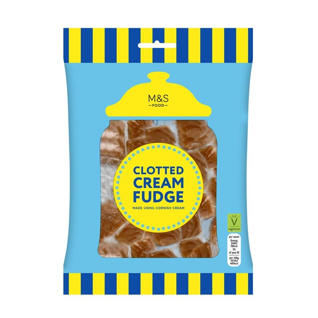 M&S Cornish Clotted Cream Fudge 135g, imported from the UK