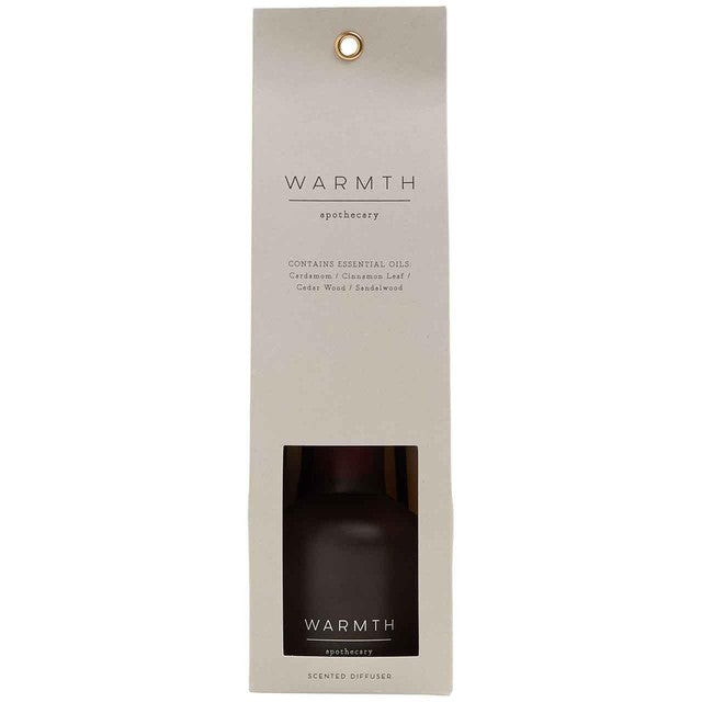 M&S Warmth diffuser amber glass bottle reed diffuser, imported from the UK