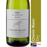 M&S Chenin Blanc white wine 75cl, imported from the UK