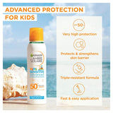 Garnier Ambre Solaire Kids Anti-Sand SPF50+ Sun Protection Spray, UK version