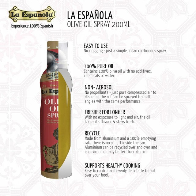 La Espanola olive oil spray 200ml, UK version