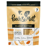 Pooch Mutt Peanut Butter Vegan Dental Sticks Dog Treats 251g