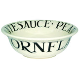 Emma Bridgewater Black Toast cereal bowl 6cm x 16.5cm - British product