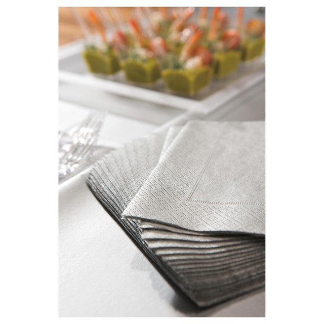 Duni silver paper napkins 20 per pack (British brand)