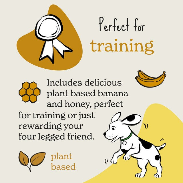 Forthglade banana and honey dog treats 90g - British product