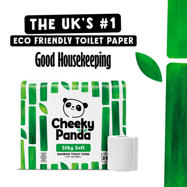 The Cheeky Panda Bamboo Toilet Tissue 24 Roll 200 Sheets - British product