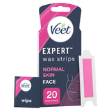 Veet wax strips for face normal skin 20 strips (British brand)