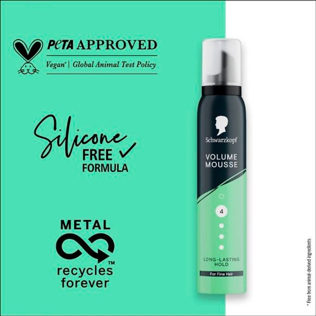 Schwarzkopf Volume Mousse for fine hair 200ml (British brand)