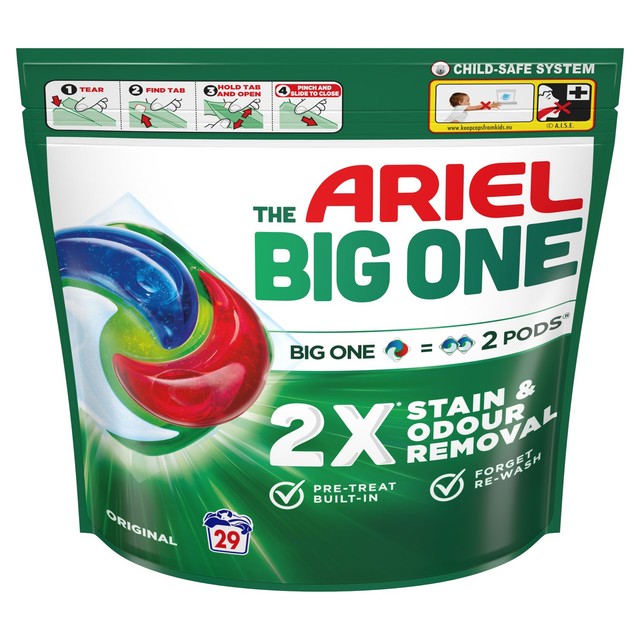 Ariel The Big One Original Washing Pods 29 Washes - British product