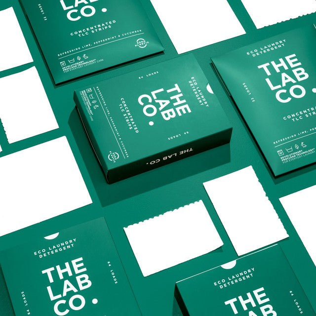 The Lab Co. refreshing laundry detergent strips 32pk (British brand)