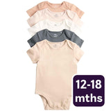 Marks & Spencer Einfarbiger Schlafanzug, 12-18 Monate, 5er-Pack, neutral