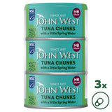M&S John West No Drain Tuna Chunks with Spring Water Canned Tuna 3 x 100g- Buy online at McGrocer