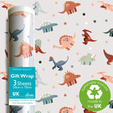 M&S Deva Designs Dino Gift Wrap Sheets (3 Sheets)- Buy online at McGrocer