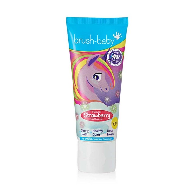 Brush-Baby Kids Natural Strawberry Toothpaste 50ml - British product