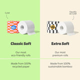 Who Gives a Crap Classic Soft Double Length toilet rolls 16 pack (British brand)