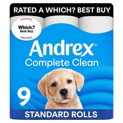 M&S Andrex Complete Clean Toilettenpapier 9 Rollen- Online bei McGrocer kaufen