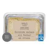 Salmón escocés en hojaldre con salsa de vino blanco y berros de M&S (plato preparado, 380 g)