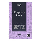 M&S Empress Grey tea bags 50 pack, imported from the UK