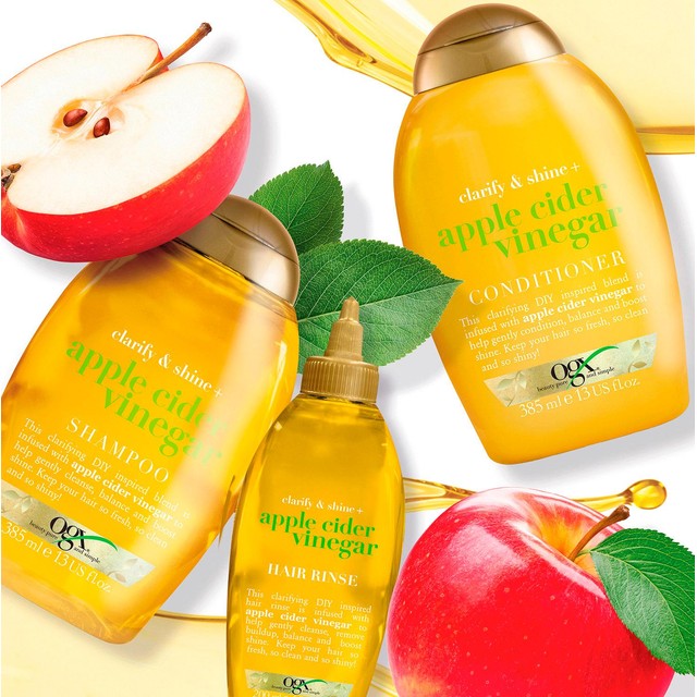 OGX Apple Cider Vinegar Shampoo 385ml, imported from the UK