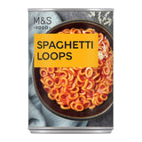 M&S M&S Spaghetti Loops in Tomato Sauce Canned Pasta 410g- Buy online at McGrocer