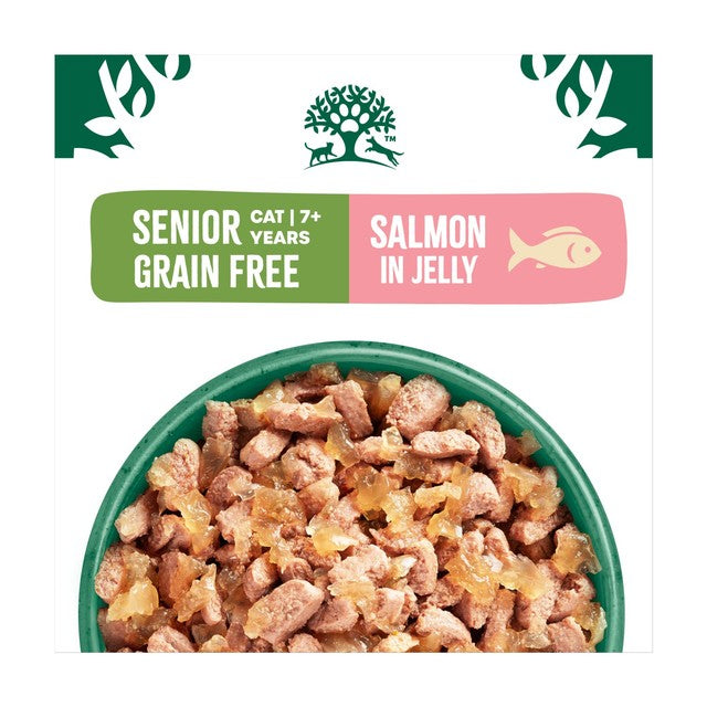James Wellbeloved senior salmon wet cat food in jelly pouches (British brand)