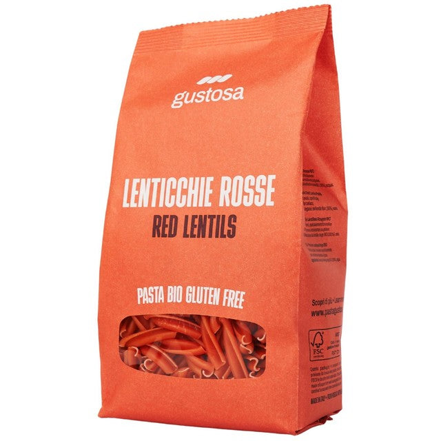 Gustosa red lentil casarecce pasta (British brand)