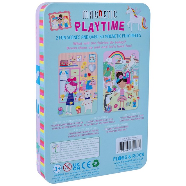 Floss & Rock magnetic playset tin Rainbow Fairy - British product