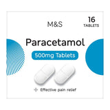 M&S paracetamol tablets 16 per pack, imported from the UK