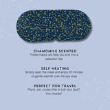 BeautyPro warming eye mask chamomile scented 5 masks - British product