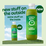 Innocent Green Energise kiwi cucumber apple matcha smoothie 750ml, UK version