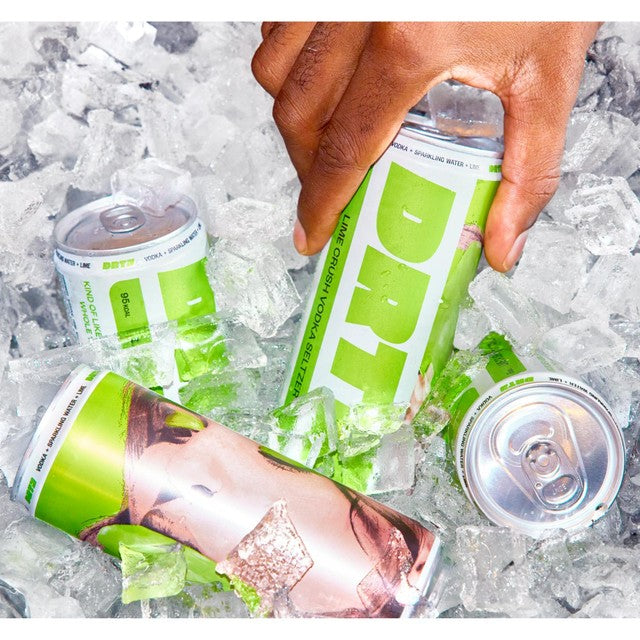 DRTY Lime Crush Vodka Seltzer 330ml can - British product