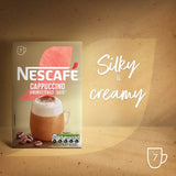 Nescafe Cappuccino unsweetened instant coffee 7 sachets, imported from the UK