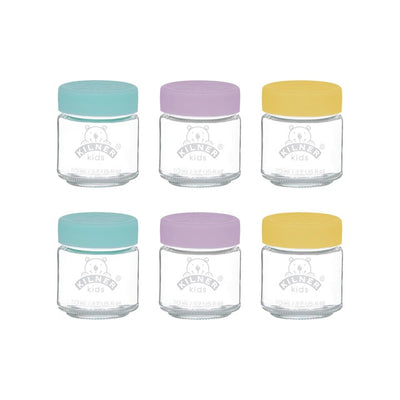 Kilner Set mit 6 Kinder-Glasbehältern für Babynahrung 110ml