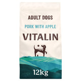 M&S Vitalin Adult Pork with Apple Dry Dog Food 12kg- Buy online at McGrocer