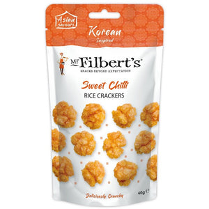 Mr Filbert's Korean Chilli Rice Crackers Savoury Snack 40g