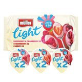M&S Muller Light Red Fruits Fat Free Yogurt Multipack 6 x 140g- Buy online at McGrocer