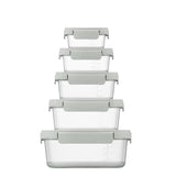 M&S LocknLock NestnLock Sage Green Food Storage Container Set 5pc- Buy online at McGrocer