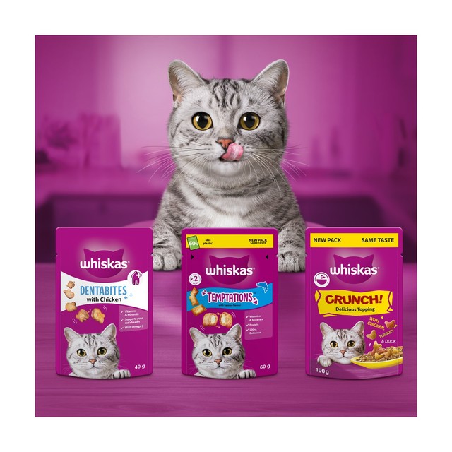 Whiskas cat treats with chicken and cheese 60g (British brand)