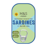 M&S M&S Sardines in Olive Oil Canned Sardines 120g- Buy online at McGrocer