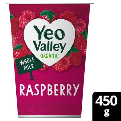 Yeo Valley Organic Raspberry Yogurt 450g