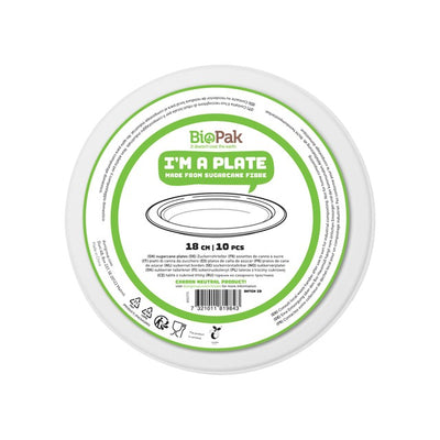 M&S Duni Bagasse 18cm Disposable Party Plates- Buy online at McGrocer