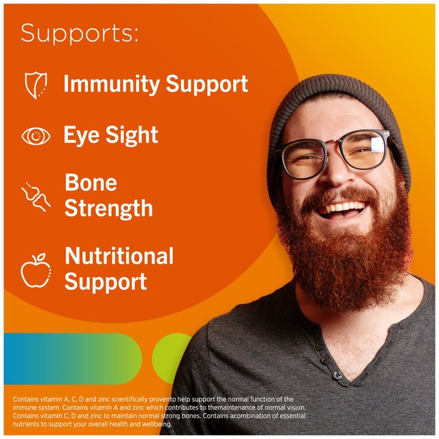 Centrum Immunity Support orange flavour gummy multivitamins 60 gummies - British product