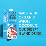 Rude Health organic coconut drink longlife 1L, imported from the UK