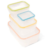 M&S Locknlock Nestable Container Rectangular 4-Piece Food Storage Container Set- Buy online at McGrocer