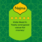 Najma smoked and cooked chicken sausages 400g, imported from the UK