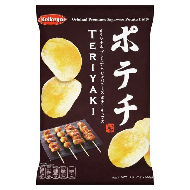 Koikeya Teriyaki potato chips 100g, UK version