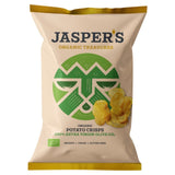 M&S Jasper's Organic Treasures Organic Sea Salt Potato Crisps with Extra Virgin Olive Oil 100g- Buy online at McGrocer